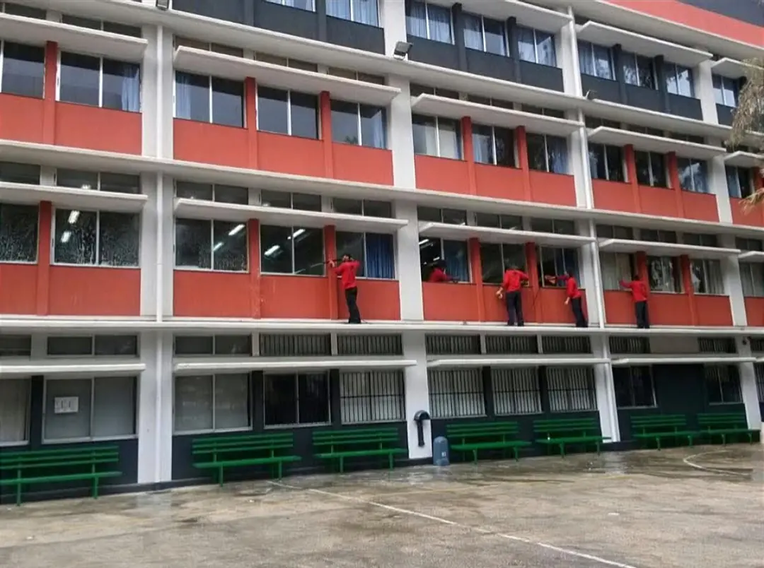 Full school building window cleaning
