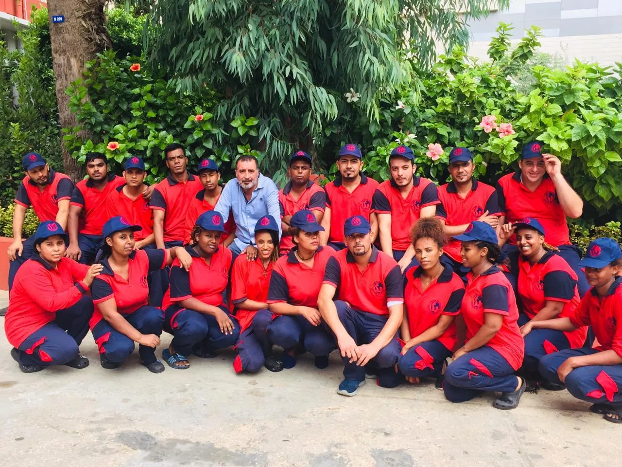 Professional cleaning team